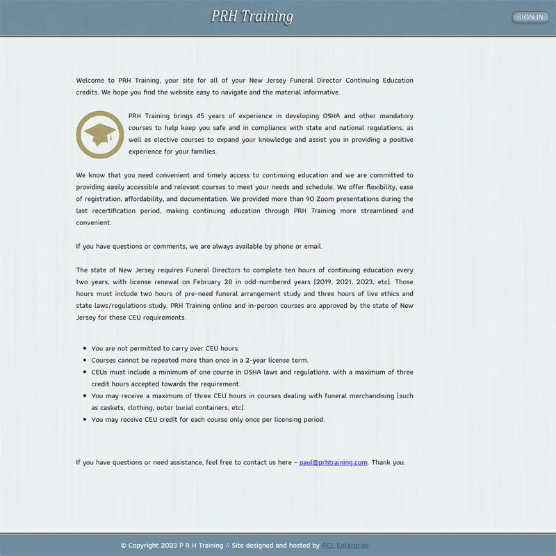 PRH Training