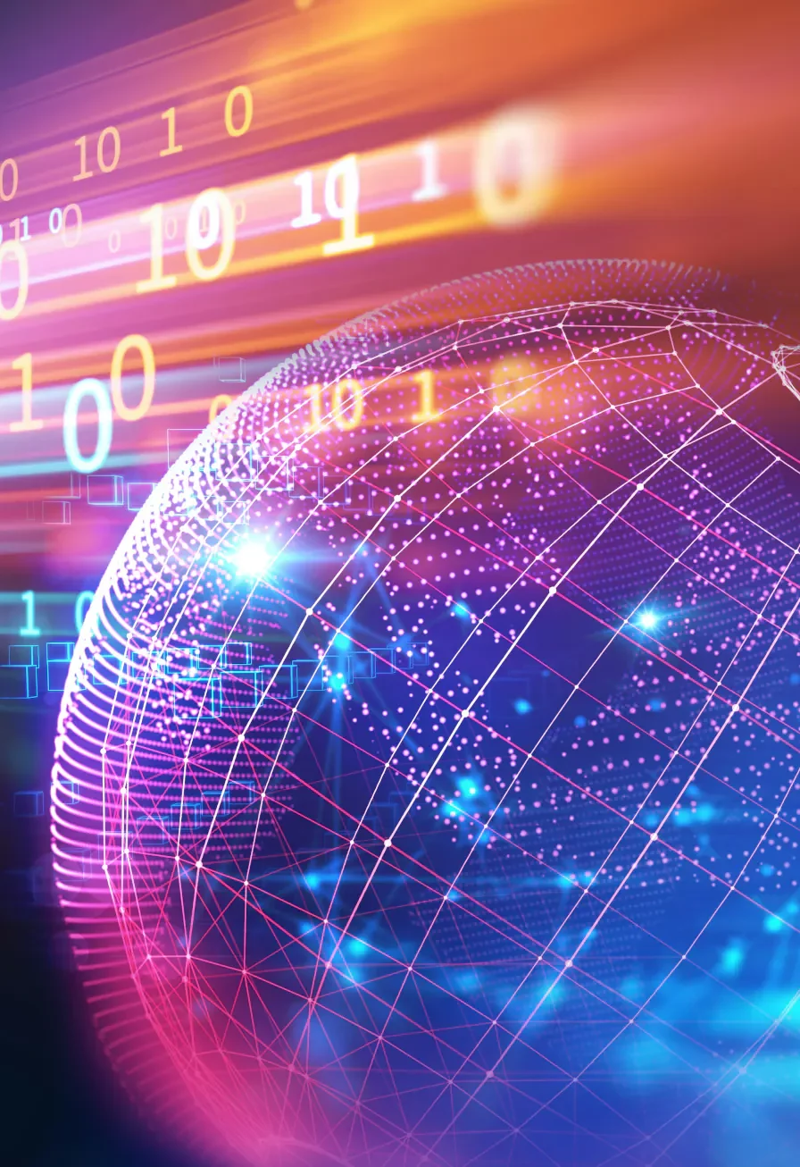 Abstract Representation of Global Digital Connectivity, hosting, and networking