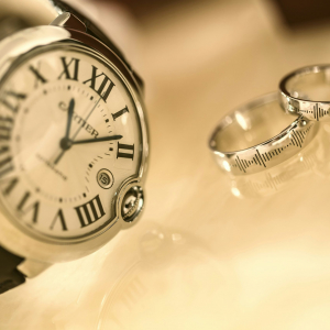 Silver rings and Cartier Watch for Parker Jewelers, designed by Ace Web Design