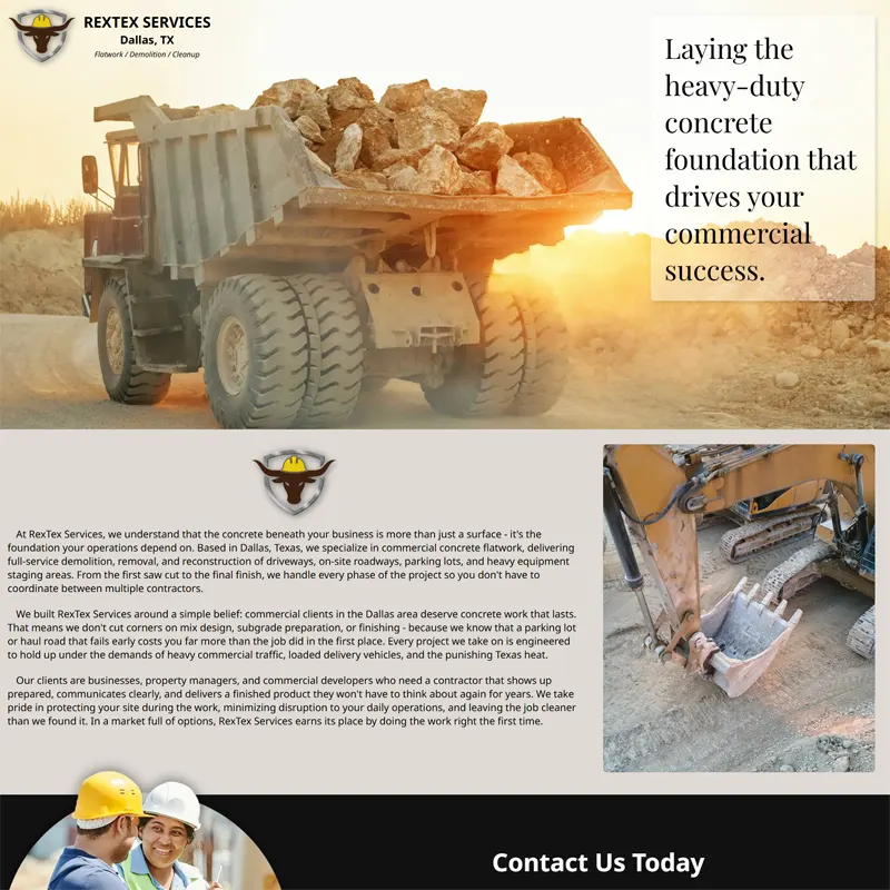 Thumbnail for Rextex Services Website